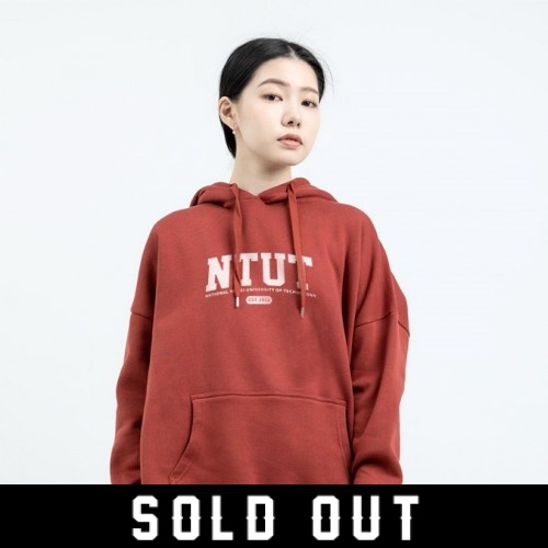 NTUT經典學院風帽T_磚紅(已完售)