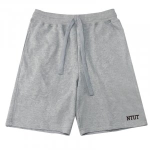 【團購商品,10件起做】NTUT休閒有型棉短褲_黑/灰(可混色)