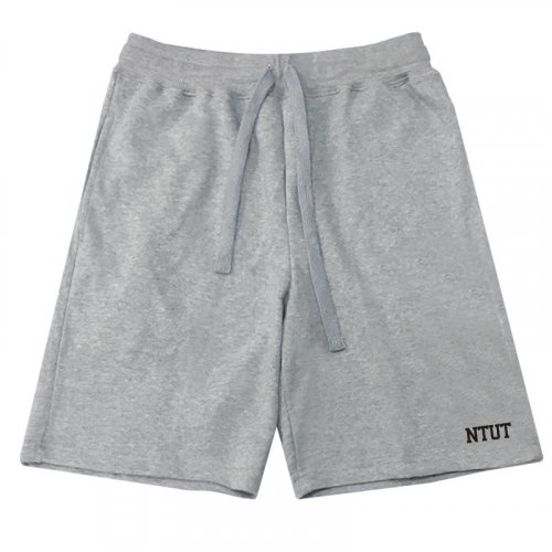 【團購商品，10件起做】NTUT休閒有型棉短褲_黑/灰(可混色)