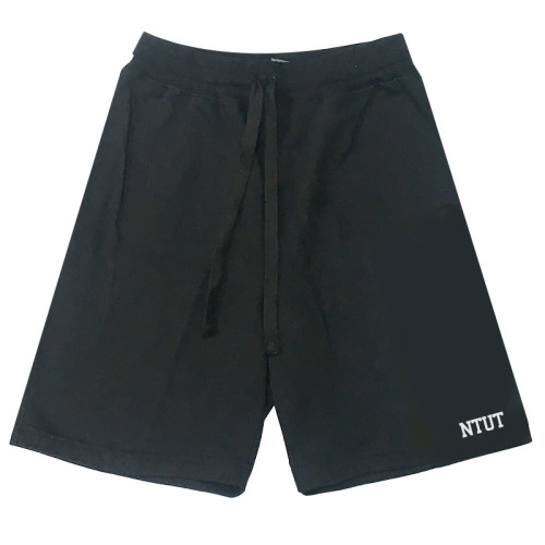 【團購商品，10件起做】NTUT休閒有型棉短褲_黑