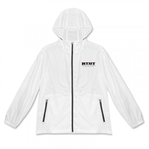 【10件起做,可來圖客製】NTUT輕量機能防潑水風衣外套_白 【10件起做,可來圖客製】NTUT輕量機能防潑水風衣外套_白