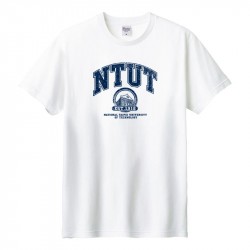 NTUT紅樓學院風純棉短T_白