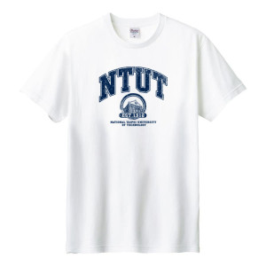 NTUT紅樓學院風純棉短T_白