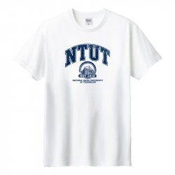 NTUT紅樓學院風純棉短T_白