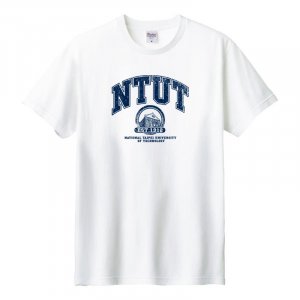 NTUT紅樓學院風純棉短T_白