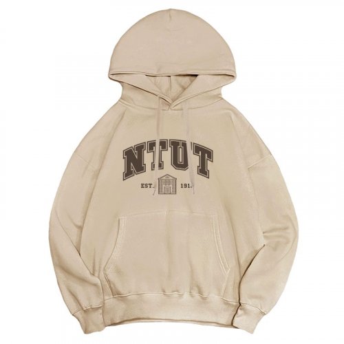 【預購截止，12/25陸續出貨】NTUT午厚時光落肩帽T_紅樓款_伯爵那堤