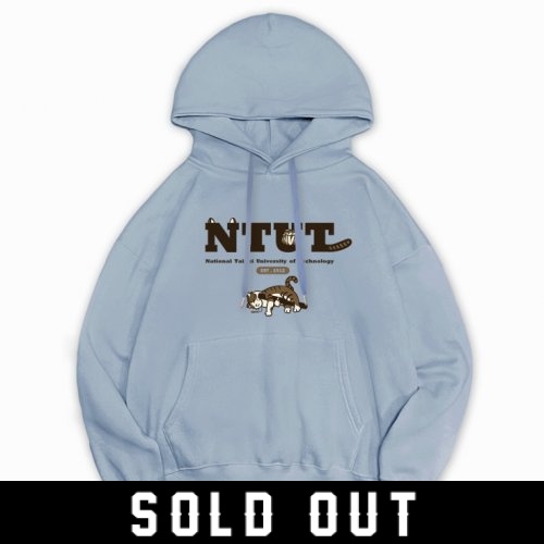 NTUT懶懶燒賣落肩帽T_蘇打藍 (已完售 預購截止)