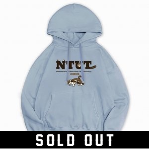 NTUT懶懶燒賣落肩帽T_蘇打藍 (已完售 預購截止)