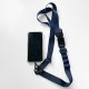【團購商品，10件起做】NTUT多功機能手機夾片背帶_深藍