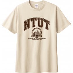 NTUT紅樓學院風純棉短T_奶茶