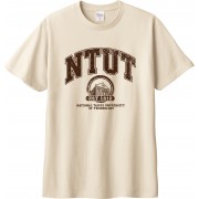 NTUT紅樓學院風純棉短T_奶茶