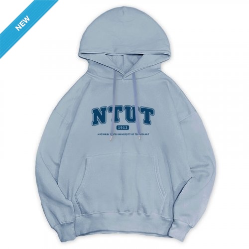【預購至11/3，11/17陸續出貨】NTUT冬日輕甜系落肩帽T_冰霜藍