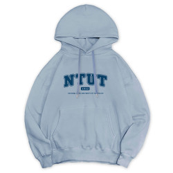 【少量現貨，售完不補】NTUT冬日輕甜系落肩帽T_冰霜藍