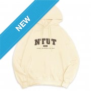 【預購至9/26，10/20陸續出貨】NTUT冬日輕甜系落肩帽T_奶霜白