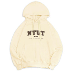 【少量現貨，售完不補】NTUT冬日輕甜系落肩帽T_奶霜白