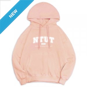 【預購至11/1,11/20陸續出貨】NTUT冬日輕甜系落肩帽T_微糖粉