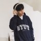【2025新品上市】NTUT立體毛巾繡落肩帽T_經典藍