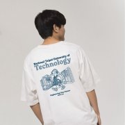 【2025新品上市】NTUT校園日常圖鑑寬版短T_經典白