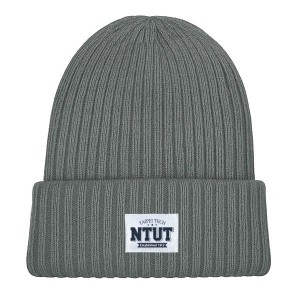 【熱銷新品】NTUT經典織標QQ毛帽_深灰