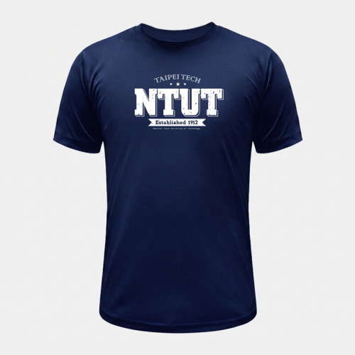 NTUT經典款超細纖維排汗短T_丈青 NTUT經典款超細纖維排汗短T_丈青
