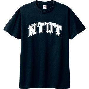 NTUT經典字框純棉短T_深藍