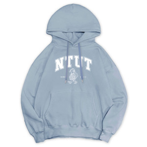 【預購至10/19，11/16陸續出貨】NTUT冬日輕甜系落肩帽T_冰霜藍