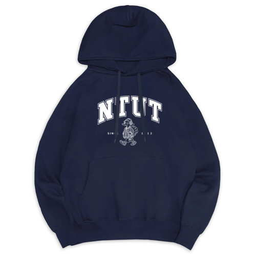 【預購至10/19，11/16陸續出貨】NTUT冬日輕甜系落肩帽T_海鹽深藍
