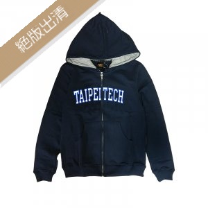 【絕版出清，售完不補】TAIPEITECH貼布繡刷毛外套_深藍