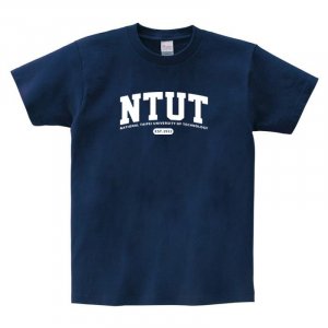 NTUT經典款純棉短T_深藍